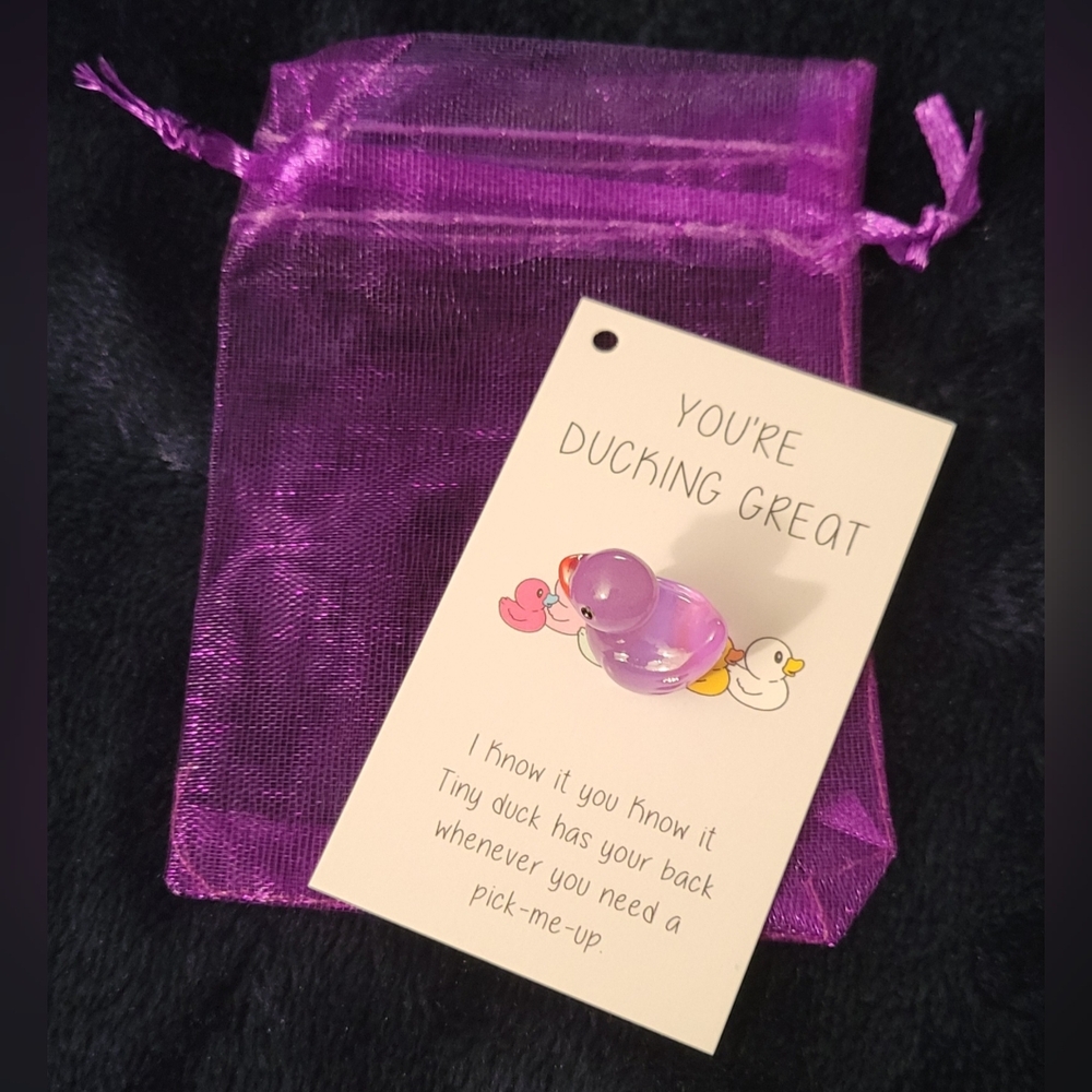 Pocket Hug Purple Duck